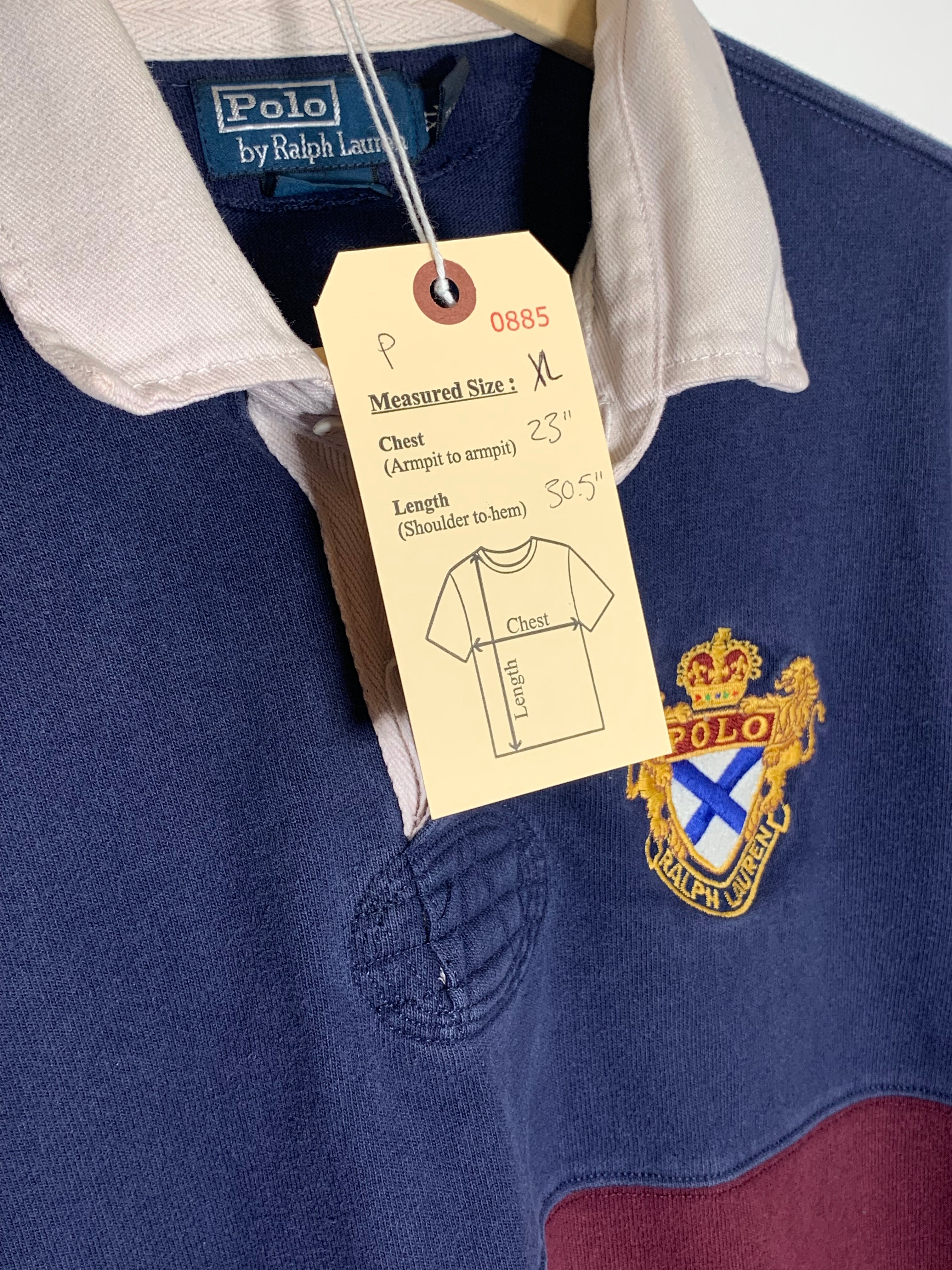 VTG Polo Ralph Lauren 6 Crest Rugby (L/XL) – Vintage Stock